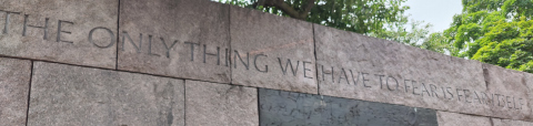 The only thing we have to fear is fear itself