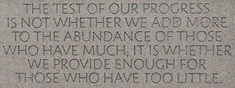 FDR quote on progress