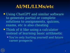 Slide on Academic Integrity