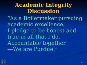 Purdue Honor Code